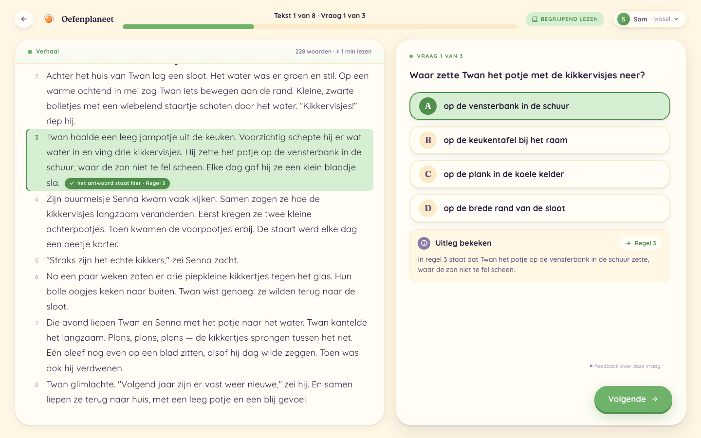 De volledige uitleg is geopend; de vraag heeft de status Uitleg bekeken.